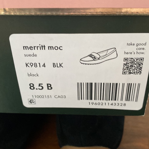 SALE! Kate Spade Merritt Moc black size 8.5 - Picture 4 of 4